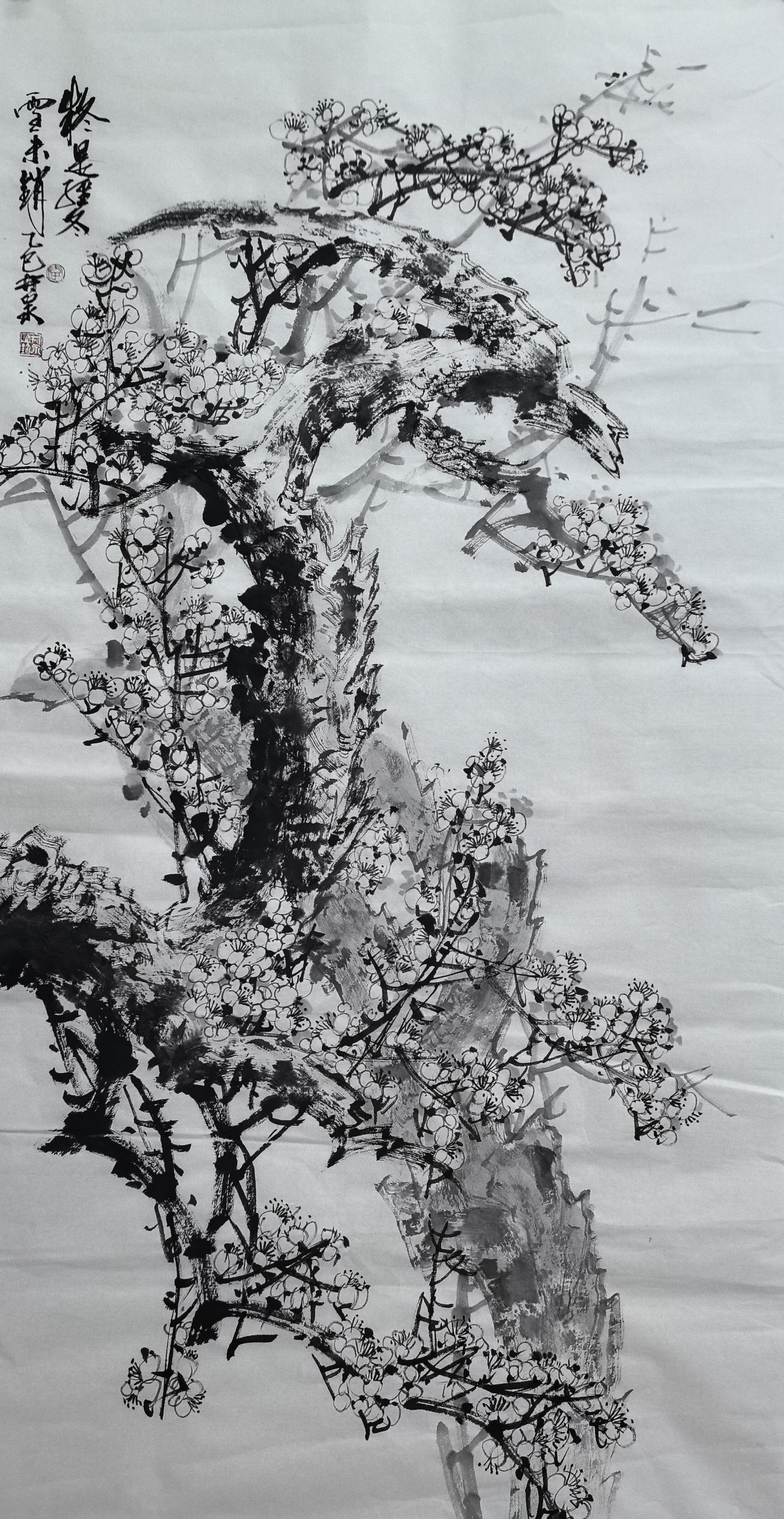 鸡西#李井泉 作品 疑是经冬雪未销138cmx68cm 13359954335.jpg